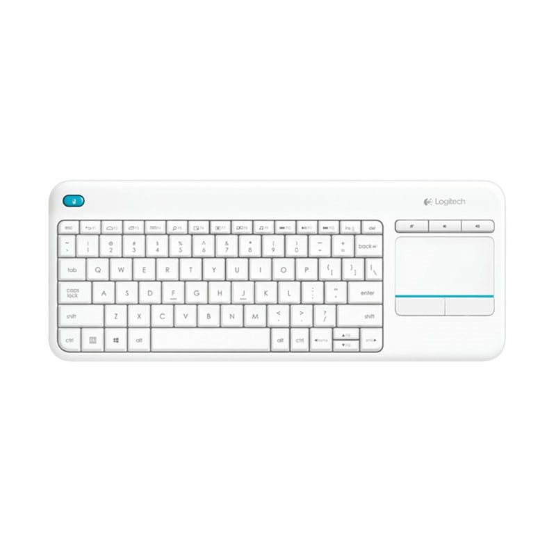 LOGITECH – K400 Plus Wireless Touch Keyboard White AP