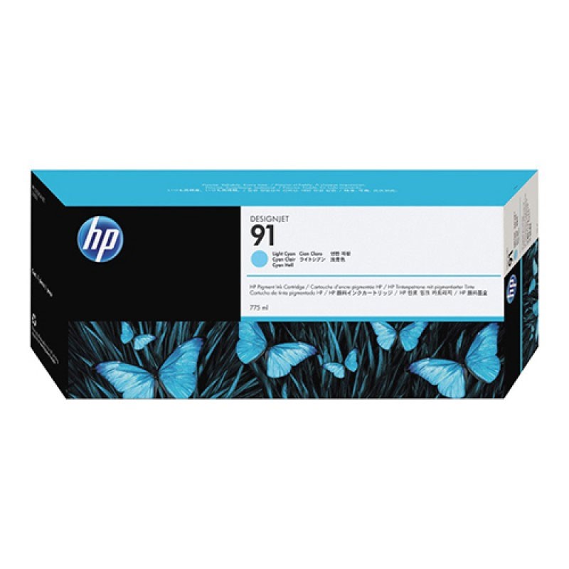 HP - 91 Light Cyan 775 ml Ink Cartridge [C9470A]