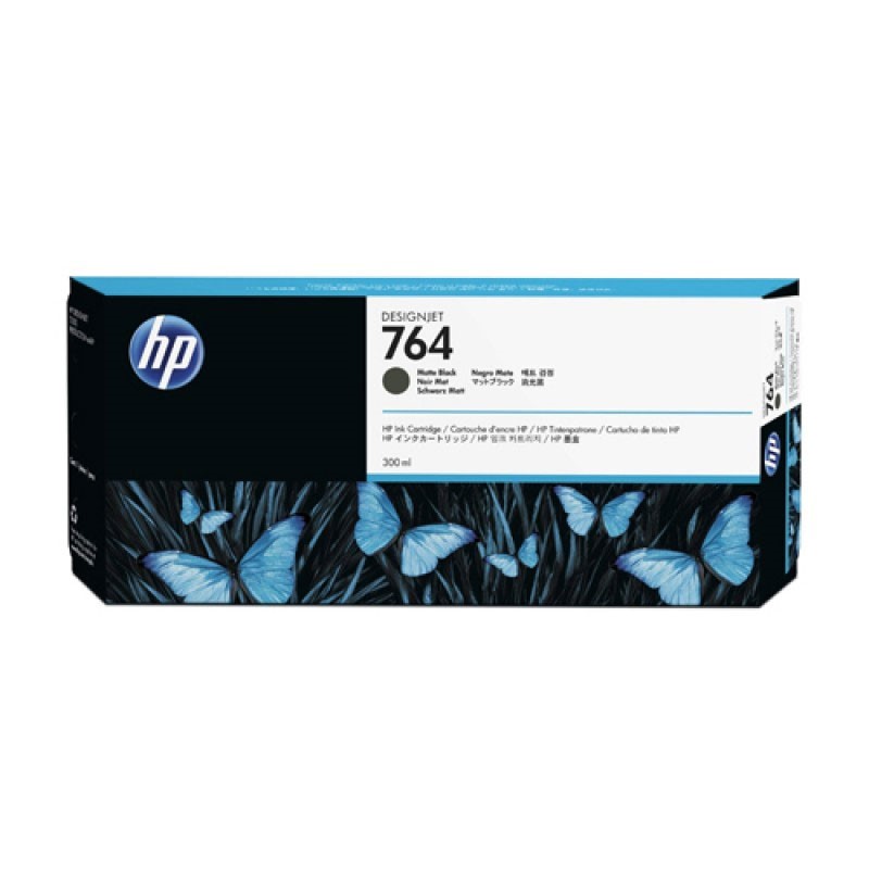 HP - 764 300-ml Matte Black Ink Cartridge [C1Q16A]
