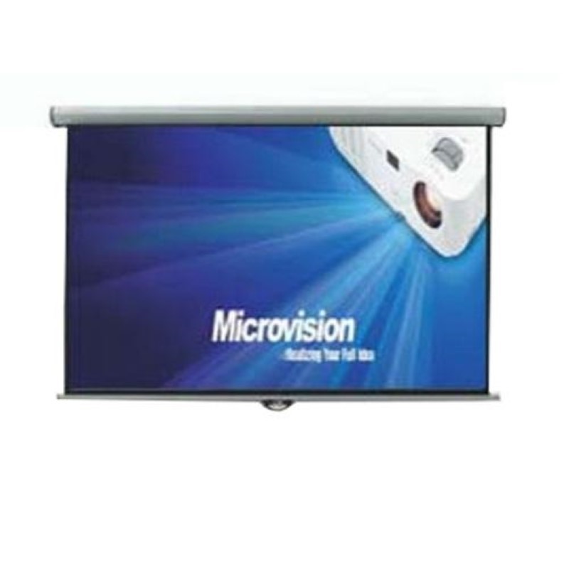 MICROVISION – Manual Wall Screen 150×150 cm / 60inchx60inch [MWSMV1515L]